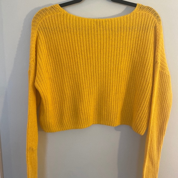 Wild Fable Cropped Yellow Sweater - Picture 2 of 2